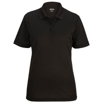 Edwards Women's Black Mini-Pique Snag-Proof Polo