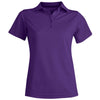Edwards Women's Purple Hi-Performance Mesh Short Sleeve Polo