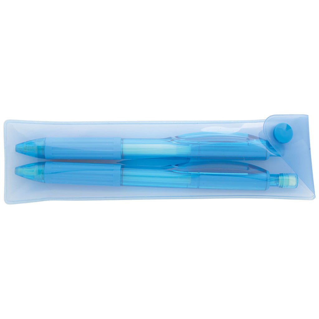 Good Value Turquoise Cliff Gel Pen and Mechanical Pencil Set