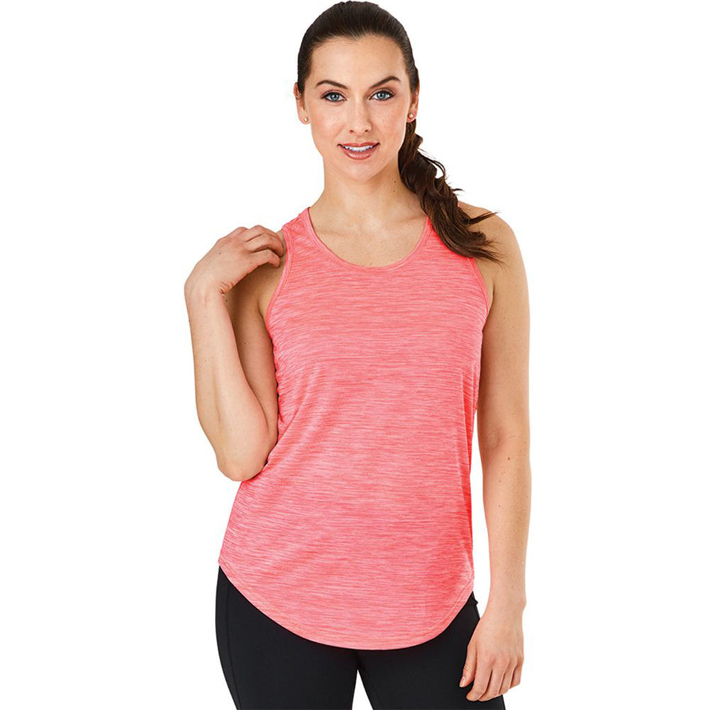 Charles River Women's Pink Space Dye Fitness Tank