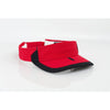 Pacific Headwear Red/Black Adjustable M2 Performance Sideline Visor