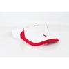 Pacific Headwear White/Red Adjustable M2 Performance Sideline Visor