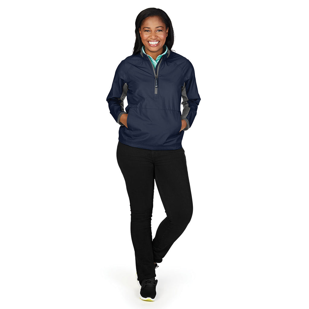 Charles River Women's Navy/Grey Bunker Windshirt