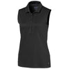 Puma Golf Women's Black Rotation Sleeveless Golf Polo