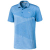 Puma Golf Men's Ibiza Blue Alterknit Jacquard Golf Polo