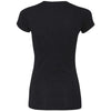 Next Level Women's Black Poly/Cotton Short-Sleeve Tee