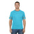 Jerzees Men's Caribbean Blue Heather/Oxford 4.5 Oz. Tri-Blend Varsity Ringer T-Shirt