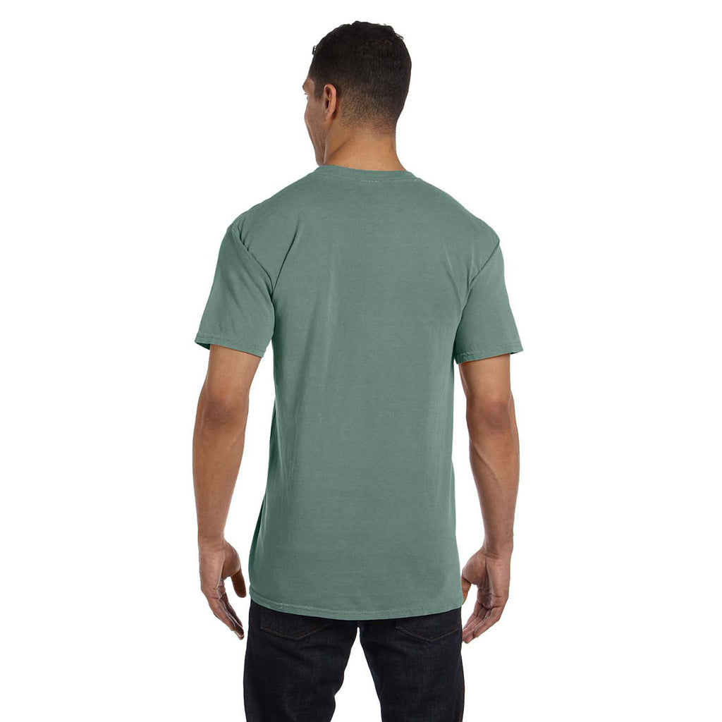 Comfort Colors Men's Light Green 6.1 oz. Pocket T-Shirt