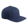 Yupoong Navy 6-Panel Structured Flat Visor Classic Snapback