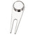 Silver Magnetic Divot Repair Tool with Ball Marker