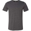Next Level Men's Charcoal Poly/Cotton Short-Sleeve Crew Tee