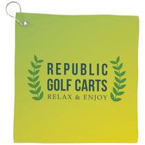 BIC White Full Color Cooling Golf Towel - Small