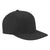 Flexfit Black Wooly Twill Pro Baseball On-Field Shape Cap with Flat Bill