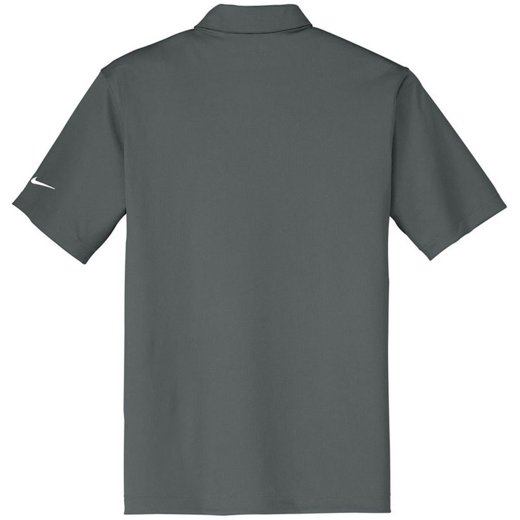 Nike Men's Anthracite Dri-FIT Short Sleeve Vertical Mesh Polo