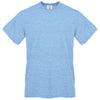 Next Level Unisex Snow Heathr Blue Sueded Snow Crewneck T-Shirt