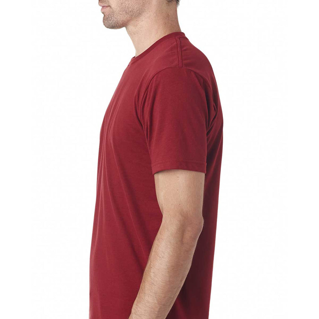 Next Level Men's Cardinal Premium Fitted Sueded Crew