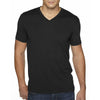 Next Level Men's Black Premium Fitted Sueded V-Neck Tee