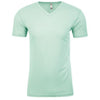 Next Level Men's Mint Premium Fitted Sueded V-Neck Tee