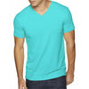 Next Level Men's Tahiti Blue Premium Fitted Sueded V-Neck Tee