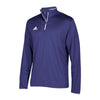 adidas Men's Collegiate Purple/White Team Iconic Knit Long Sleeve Quarter Zip