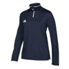 adidas Women's Collegiate Navy/White Team Iconic Knit Long Sleeve Quarter Zip