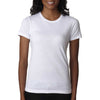 Next Level Women's White CVC Crew Tee