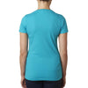 Next Level Women's Bondi Blue CVC Deep V Tee