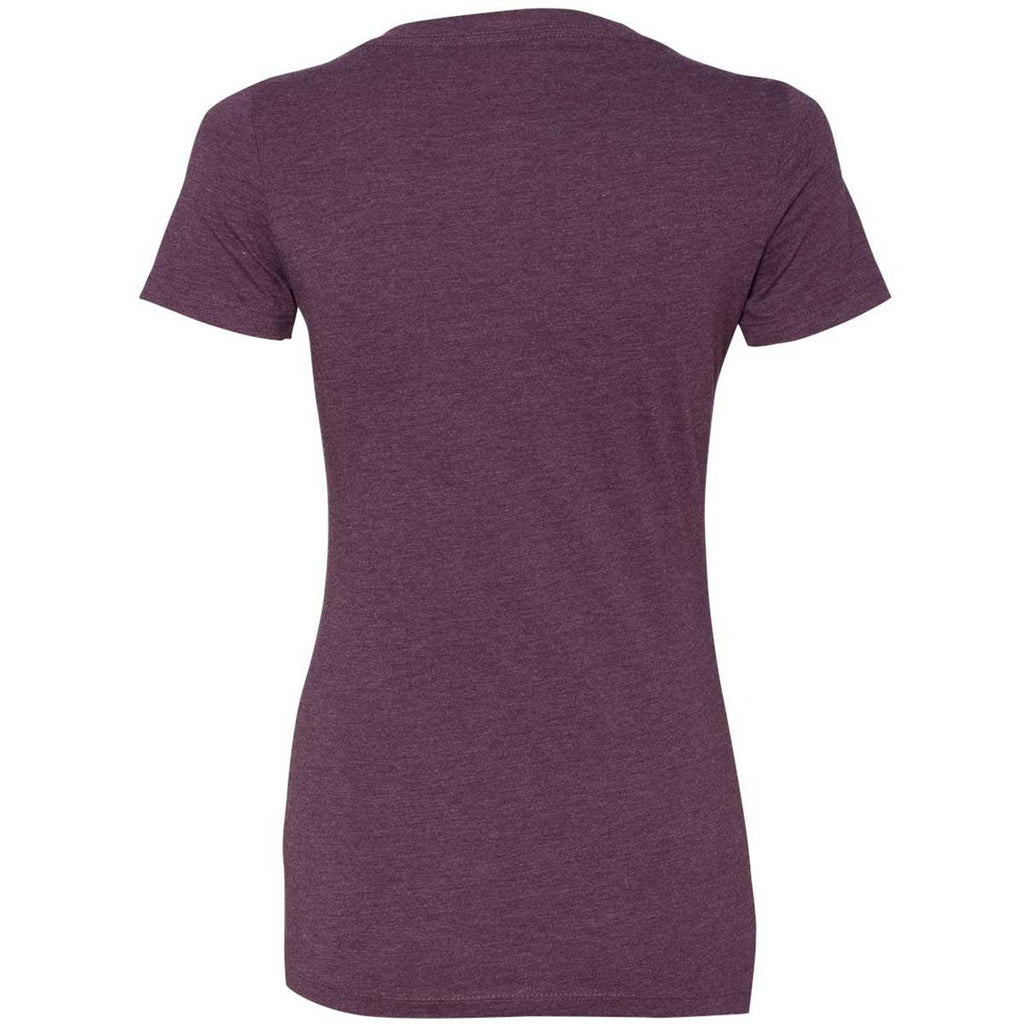 Next Level Women's Plum CVC Deep V Tee