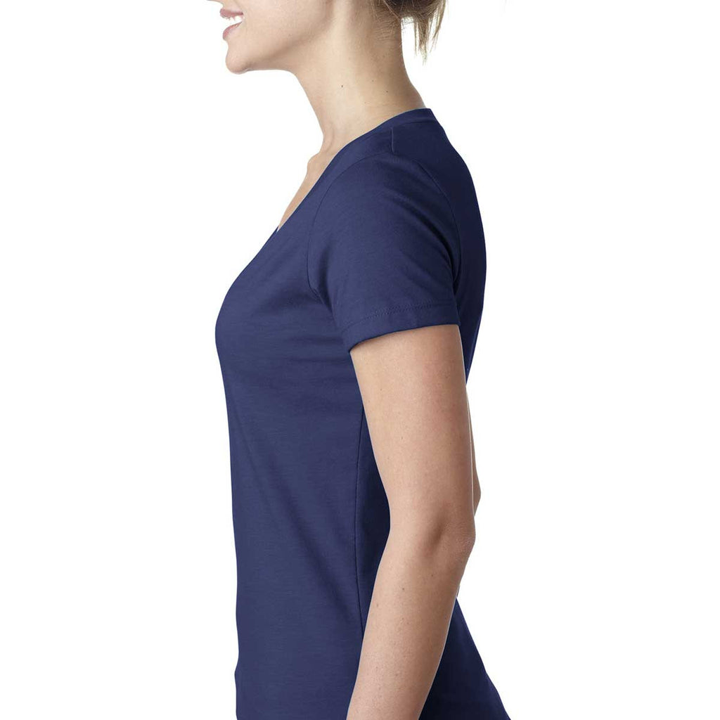 Next Level Women's Storm CVC Deep V Tee