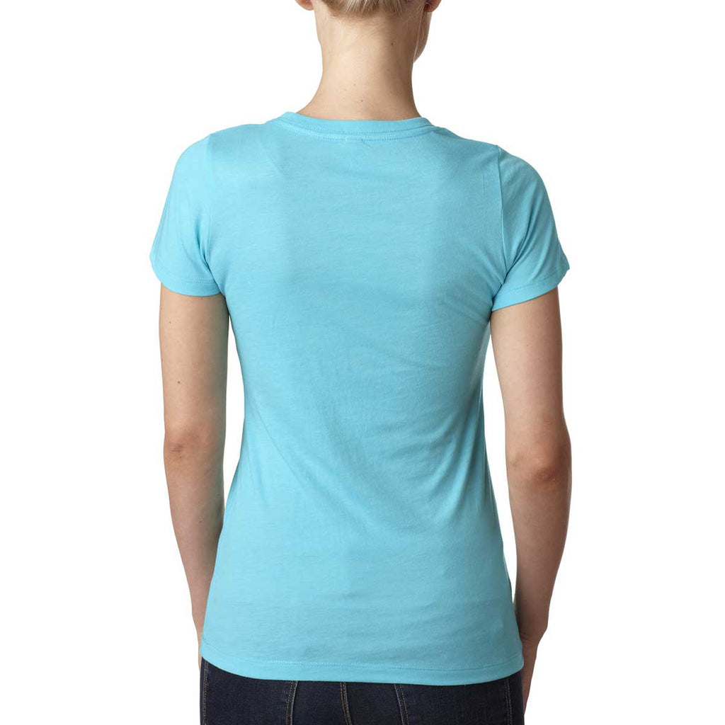 Next Level Women's Tahiti Blue Triblend Crew