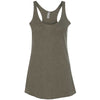 Next Level Women's Military Green Triblend Racerback Tank