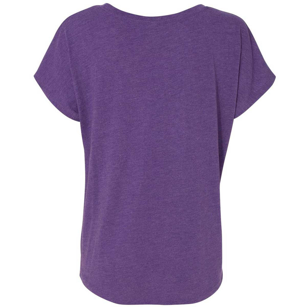 Next Level Women's Purple Rush Triblend Dolman