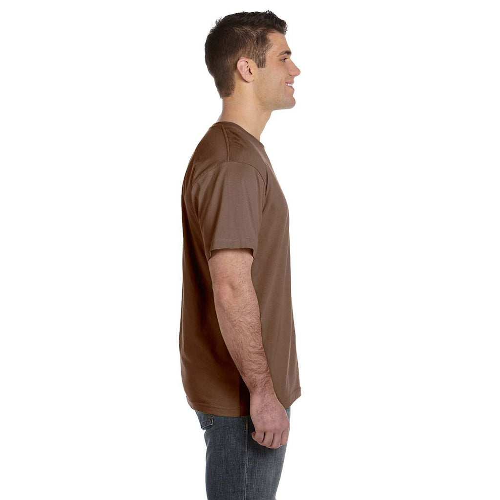 LAT Men's Brown Fine Jersey T-Shirt