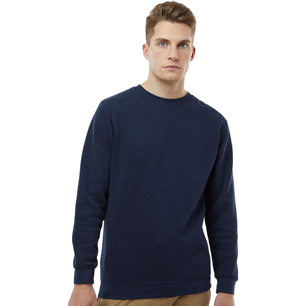 LAT Unisex Navy Elevated Fleece Crewneck Sweatshirt