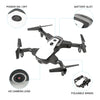 MerchPerks Leed's White Foldable Drone with WiFi Camera