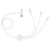 Leed's White 5-in-1 Charging Cable with Antimicrobial Additives