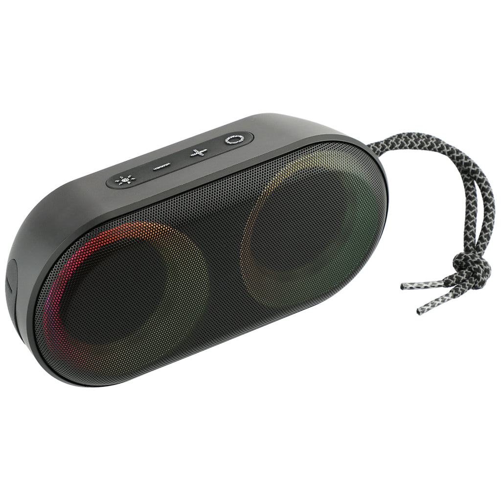 Leeds Black Zedd Outdoor Speaker with RGB Lights