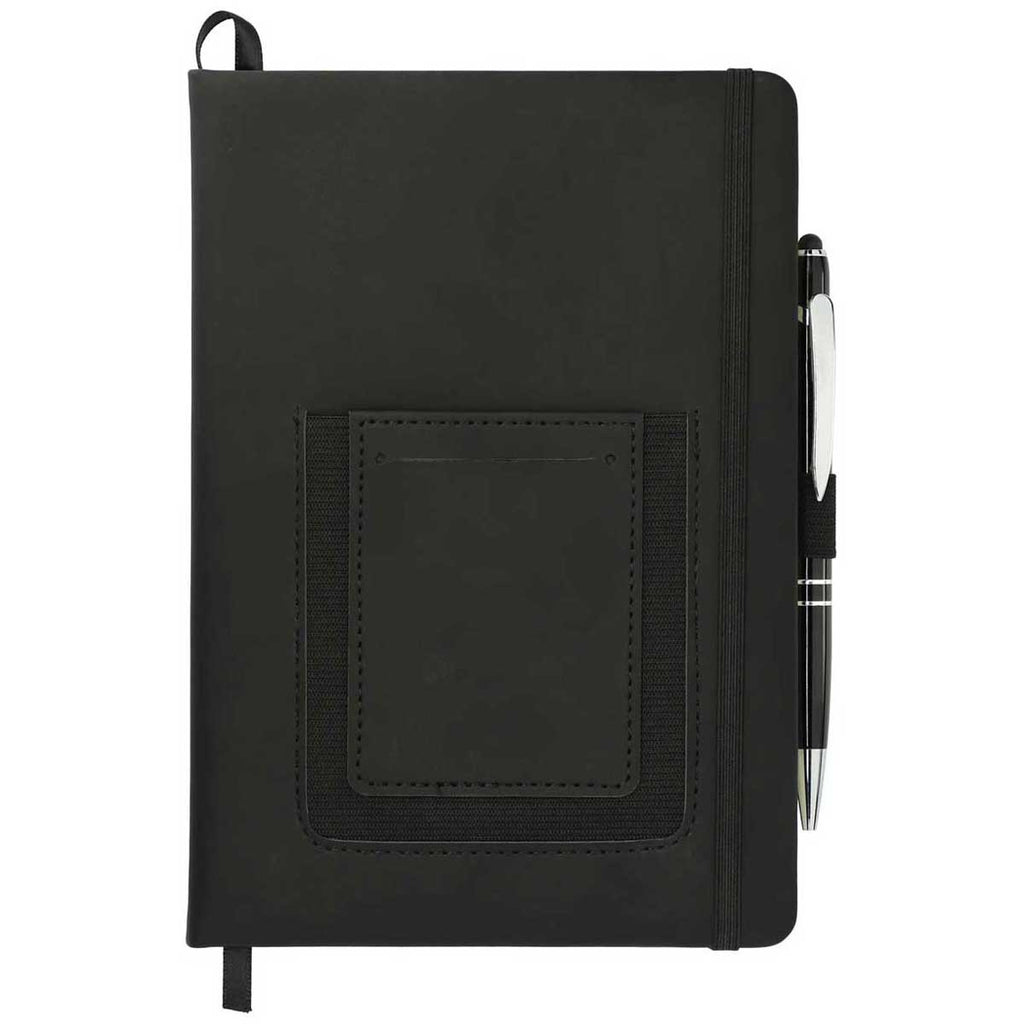 JournalBooks Black 5.5" x 8.5" Vienna Phone Bound Bundle Notebook Set
