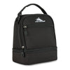 High Sierra Black Stacked Compartment Lunch Bag