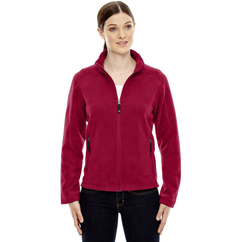 North End Women's Classic Red Voyage Fleece Jacket