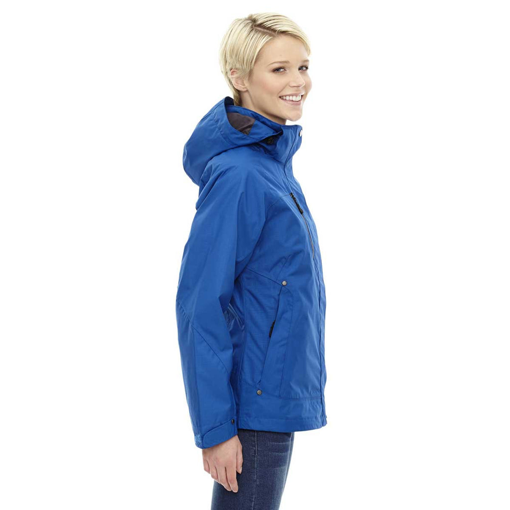 North End Women's Nautical Blue Caprice 3-In-1 Jacket with Soft Shell Liner