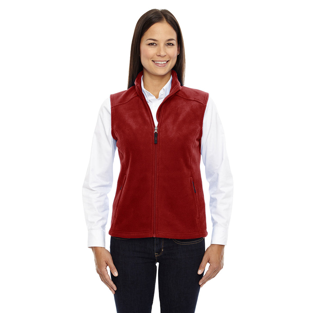 Core 365 Women's Classic Red Journey Fleece Vest