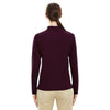 Core 365 Women's Burgundy Pinnacle Performance Long-Sleeve Pique Polo