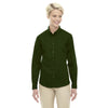 Core 365 Women's Forest Green Operate Long-Sleeve Twill Shirt