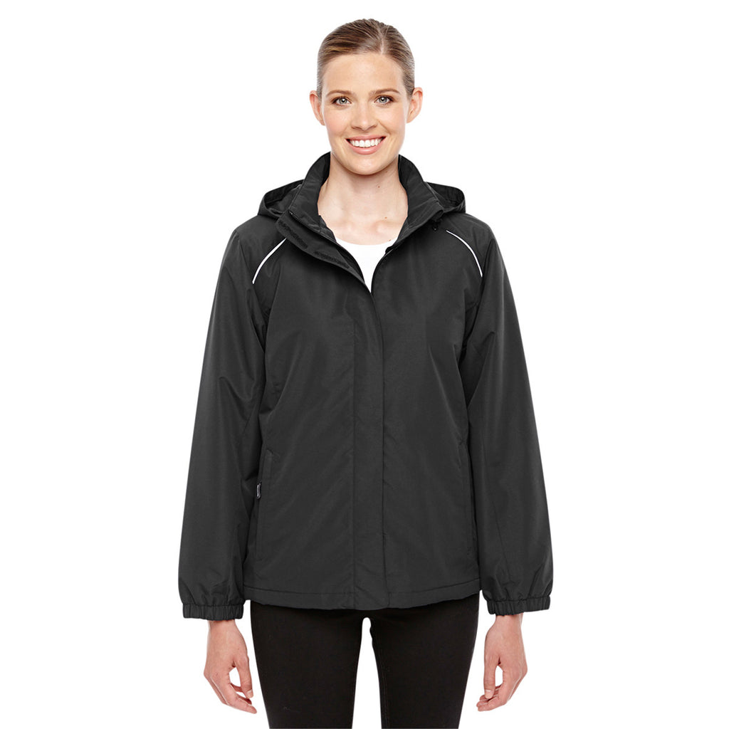 Core 365 Women's Black Profile Fleece-Lined All-Season Jacket