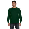 Anvil Men's Forest Green Midweight Long-Sleeve T-Shirt