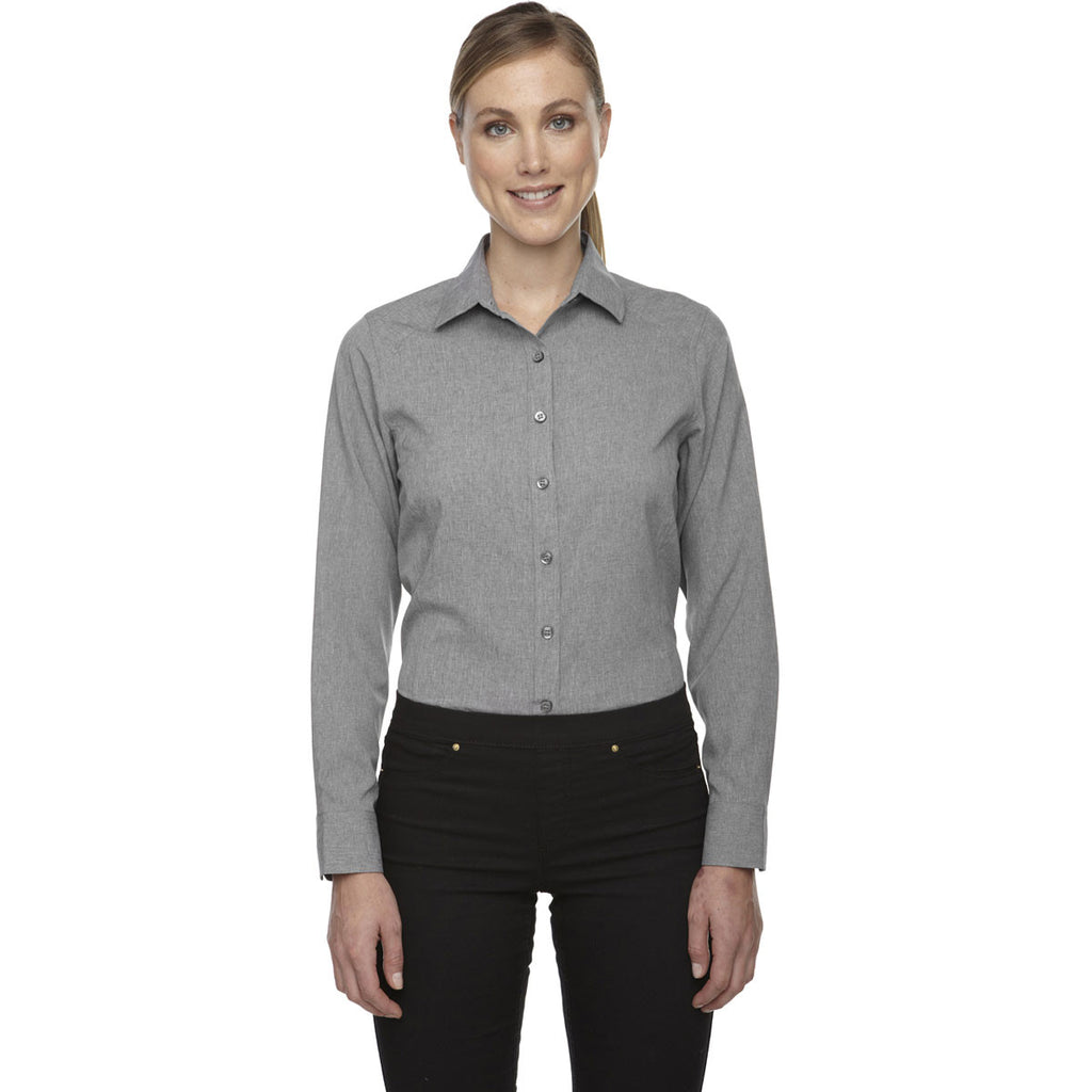 North End Women's Light Heather Melange Performance Shirt