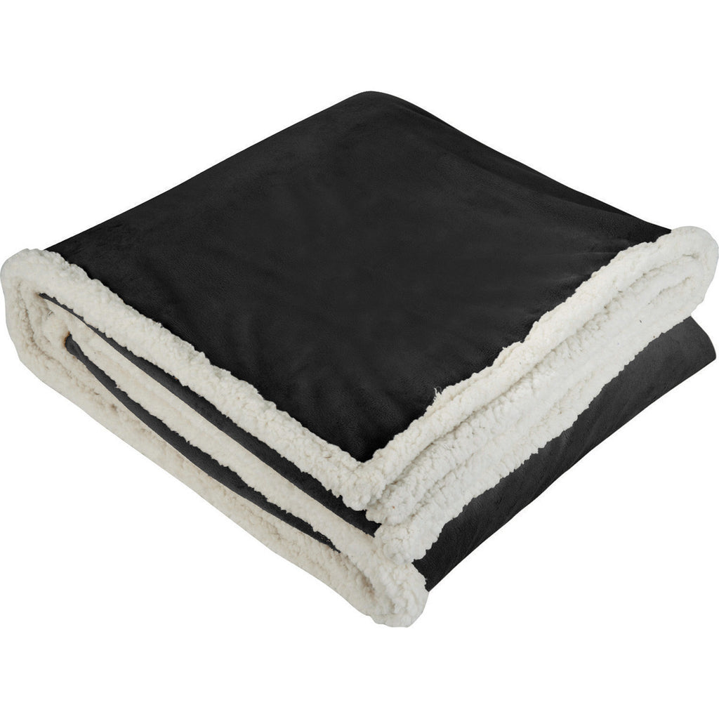 Field & Co. Black Sherpa Blanket