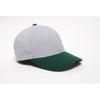 Pacific Headwear Silver/Dark Green Universal Wool Cap