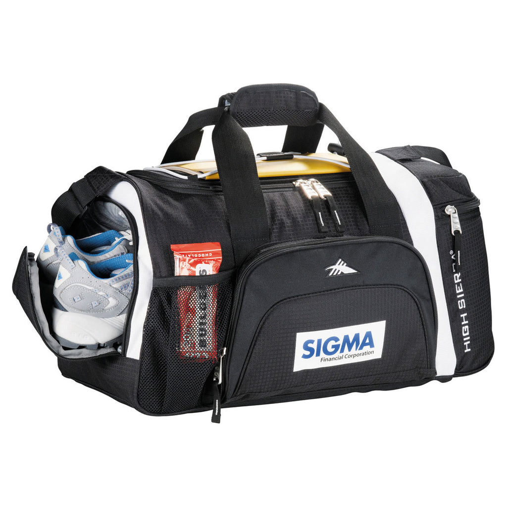 High Sierra Black 22" Garrett Sport Duffel Bag